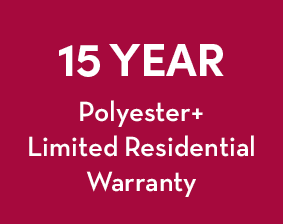 Redbook 15 Year Polyester+ Limited Residential Warranty*