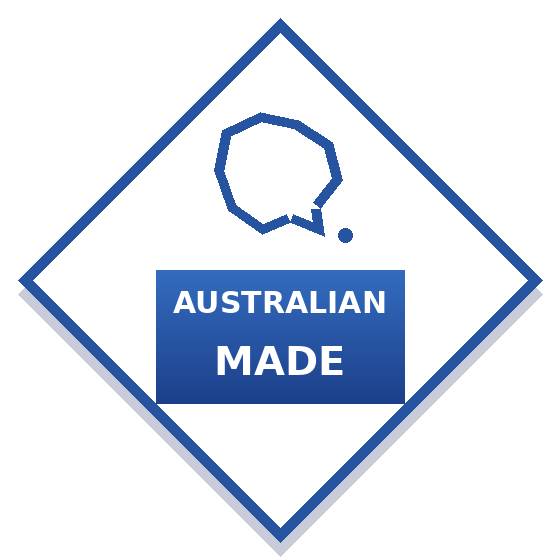 Manufactured in Australia.