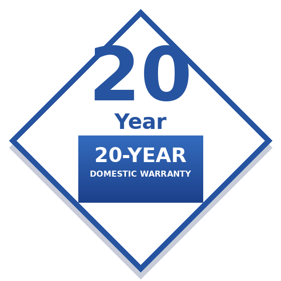 20 Year Domestic Warranty